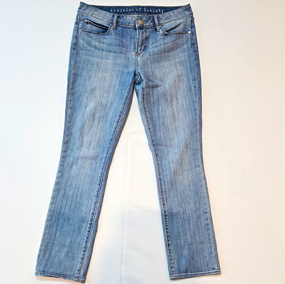 Articles of Society Women’s Blue Light Wash Skinny Stretch Jeans Size 29